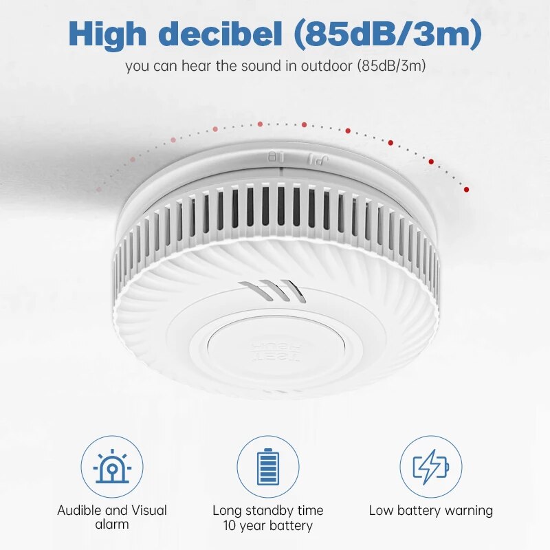 1pc aviso detector de fumaça,  - Smoke Detector Interconnected avaliação e preço